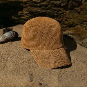WYETH Tan Woven Womens Cap